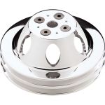 BILLET SPECIALTIES Polished SBC 2 Groove Upper Pulley