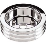 BILLET SPECIALTIES Polished SBC 3 Groove Lower Pulley