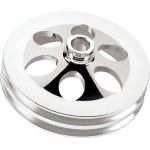 BILLET SPECIALTIES Power Steering Pulley 2 Groove Press on 77- GM