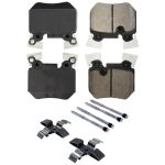 CENTRIC BRAKE PARTS Posi-Quiet Ceramic Brake Pads with Shims and Har