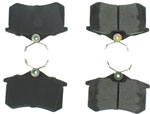 CENTRIC BRAKE PARTS Premium Semi-Metallic Br ake Pads with Shims