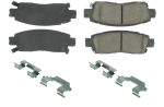 CENTRIC BRAKE PARTS Premium Semi-Metallic Br ake Pads with Shims and