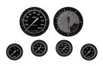 CLASSIC INSTRUMENTS Autocross Grey 6 Gauge Set 2-5/8 Full Sweep