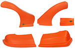 DOMINATOR RACING PRODUCTS Dominator Late Model Nose Kit Flou Orange