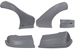 DOMINATOR RACING PRODUCTS Dominator Late Model Nose Kit Gray