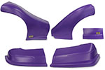 DOMINATOR RACE PRODUCTS Dominator Late Model Nose Kit Purple