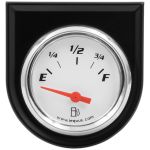 EQUUS 2.0 Dia Fuel Level Gauge w/Black Panel