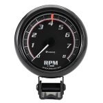 EQUUS 2-1/2 Dia Tachometer 8000 RPM Black Dial