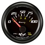 EQUUS 2.0 Dia Oil Pressure Gauge Black 0-100psi