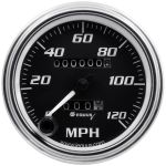 EQUUS 3-3/8 Dia Speedometer 0-120 MPH Chrome Mech