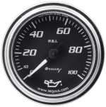 EQUUS 2.0 Dia Oil Pressure Gauge Chrome 0-100psi