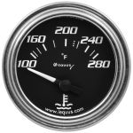 EQUUS 2.0 Dia Water Temp Gauge Chrome 100-280