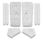 FLATLINE BARRIERS 71-73 Ford Mustang Coupe Door Insulation Kit; 1971-1973