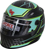 G-FORCE HELMET REVO GRAPHICS SML TEAL SA2020