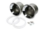 HAGAN STREET ROD NECESSITIES Frenched Headlamp Set Chrome Plated