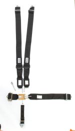 HOOKER HARNESS 5-Pt Harness Alum. LL Ratchet Adj Black