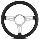 LECARRA STEERING WHEELS Steering Wheel Mark 4 Do uble Slot Pol. w/Blk Wra