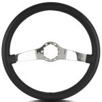 LECARRA STEERING WHEELS Steering Wheel Stainless Steel Vette Two Smooth