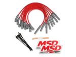 MSD 8.5mm Plug Wire Set Ford Raptor 10-15 6.2L Red; 2010-2015