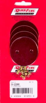 QUICK FUEL TECHNOLOGY 2in Throttle Plates Red Anodized (4 Pack)