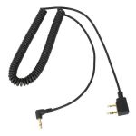 RUGGED RADIOS Cord Coiled Headset to Radio Rugged Kentwood