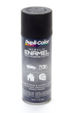 DUPLI-COLOR/KRYLON Flat Black Enamel Paint 12oz