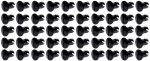 Ti22 PERFORMANCE Oval Head Dzus Buttons .500 Long 50 Pack Black