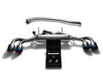 ARMYTRIX Stainless Steel Valvetronic Catback Exhaust 90mm System Nissan GT-R R35 with Quad Blue Tips