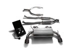 ARMYTRIX Stainless Steel Valvetronic Catback Exhaust System Nissan 370Z with Dual Matte Black Tips; 2009-2020