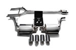 ARMYTRIX Stainless Steel Valvetronic Exhaust System Porsche 970 Panamera with Quad Matte Carbon Tips; 2010-2013