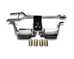 ARMYTRIX Stainless Steel Valvetronic Exhaust System Porsche 970 Panamera with Quad Gold Tips; 2010-2013