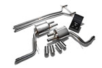 ARMYTRIX Stainless Steel Valvetronic Exhaust System Porsche 970 Panamera with Quad Chrome Silver Tips; 2010-2013