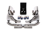 ARMYTRIX Stainless Steel Valvetronic Exhaust System Porsche 997.2 Carrera PDK with Quad Blue Coated Tips; 2009-2011