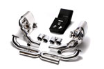 ARMYTRIX Stainless Steel Valvetronic Exhaust System Porsche 997.2 Carrera PDK with Quad Chrome Silver Tips; 2009-2011