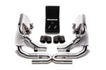 ARMYTRIX Stainless Steel Valvetronic Exhaust System Porsche 997.2 Carrera PDK with Quad Matte Black Tips; 2009-2011