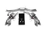 ARMYTRIX Stainless Steel Valvetronic Exhaust System Porsche Macan S / GTS / Turbo with Quad Chrome Silver Tips