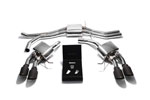 ARMYTRIX Stainless Steel Valvetronic Exhaust System Porsche Macan S / GTS / Turbo with Quad Matte Black Tips