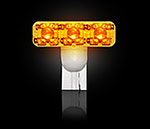 Recon Lighting 194 / 168 T-10 High-Power 1-Watt LED Bulb 1pc ONLY - AMBER (Replaces Factory Ford SUPERDUTY 99-16 Cab Light Bulbs (6 LED; 1999-2010