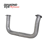 Diamond Eye MFG 93-00 CHEVY 6.5L DIESEL 2.5 in ALUMINUM CROSS-OVER PIPE; 1993-2000