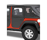 Bestop Jeep 07-17 Wrangler Unlimited; Rear Doors; 2-piece full Fabric Doors; Front; 2007-2017