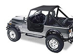 Bestop BikFTi Top Traditional Black Crush Jeep 76-91 CJ7/CJ8 AND Wrangler; Requires 51209-01 channel; 1976-1991