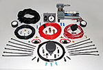 Pacbrake Premium In Cab Control Kit For Simultaneous Air Spring Activation W/HP325 Compressor Air Spring Dash Switches Pre Built Harnesses Fittings Fasteners Everything Required For Co