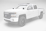 Zroadz T-Rex 2014-2017 CHEVROLET SILVERADO 1500: Hood Hinges LED Light Bar Mounts - By A Pillar - for mounting Two 3 IN Zroadz Cube Pod Work Lights or Similar Style Light - Bolts On; 2014-2017