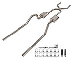 Pypes Exhaust 65-70 Chevy B-Body X-Pip Crossmember Back Exhaust; 1965-1970