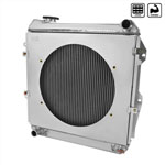 SPEC-D Tuning Toyota Pickup V6 Toyota 4Runner V6 3 Row Radiator With Fan Shroud; 1988-1995