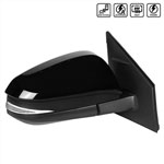 SPEC-D Tuning Toyota Rav4 Side Mirror - Right - 10 Wires, Power & Fold & Heat & Bsm & Lamp Glossy Black