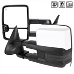 SPEC-D Tuning Chevrolet C10 Towing Mirror Chrome Cvr Power Heated Smk Led; 1988-1998