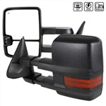 SPEC-D Tuning Chevrolet C10 Towing Mirrors - Power - Heated LED Style; 1988-1998