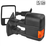 SPEC-D Tuning Ford F250 Towing Mirrors - Manual Led; 2008-2010