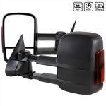 SPEC-D Tuning Chevrolet Silverado Towing Mirrors - Power, Heated, LED Signal; 2003-2006